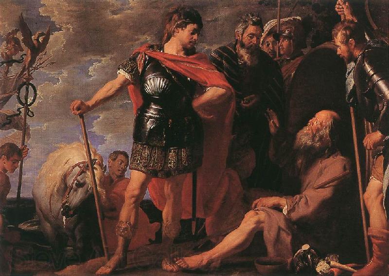 CRAYER, Gaspard de Alexander and Diogenes fdgh